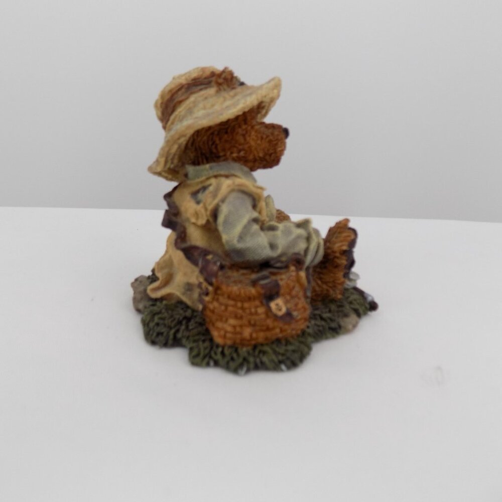 Boyds Bears Otis The Fisherman Style 2249-01 Classic Figure Fishing Hat Pole 4" - Picture 4 of 6